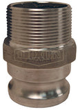 Male Coupler x Male NPT - Cam & Groove Type F Camlock Fittings
